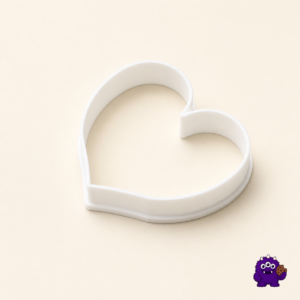 Classic Heart Cookie Cutter front view
