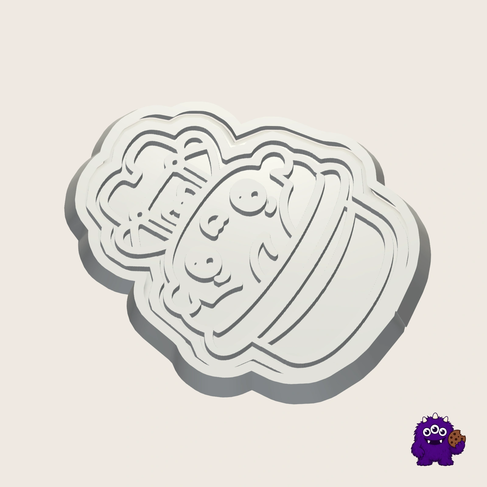 Hat Cookie Cutter alternate view