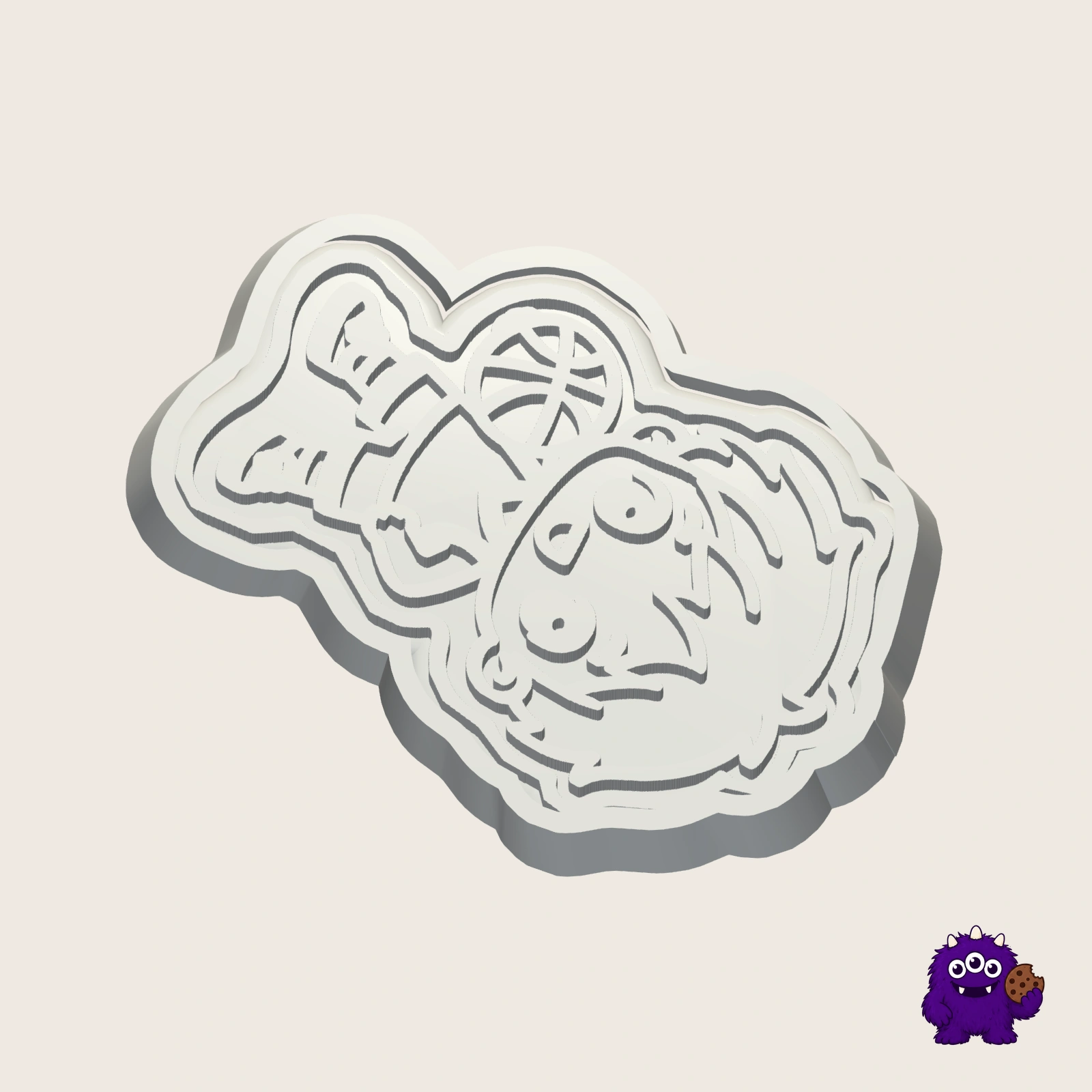 Basketball Cookie Cutter alternate view