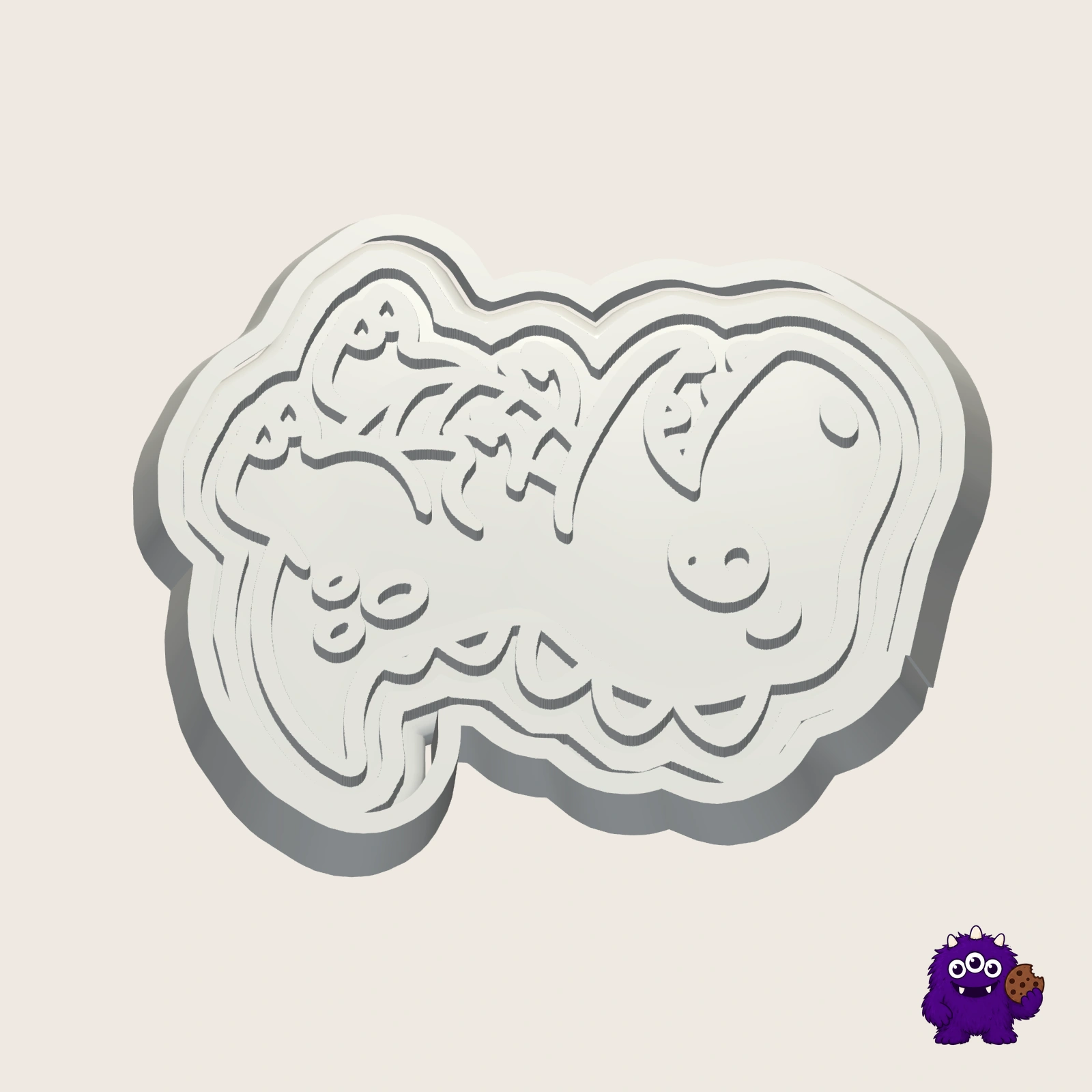 T Rex Cookie Cutter alternate view