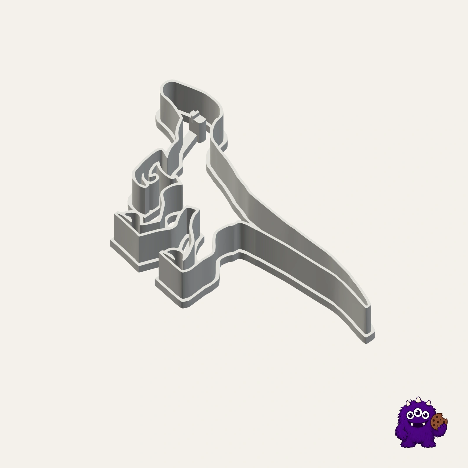 Velociraptor Cookie Cutter product view