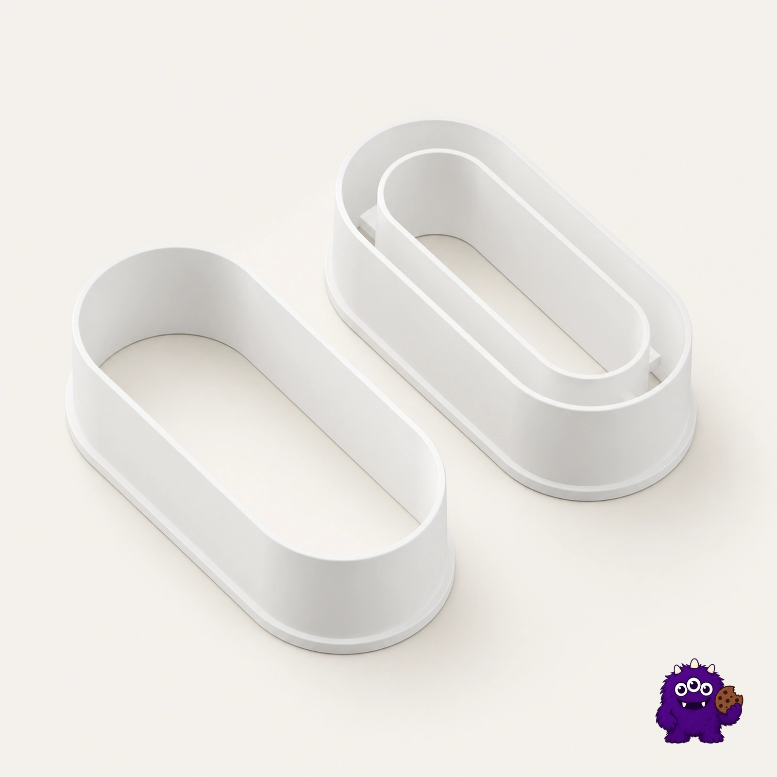 Oval Vol-au-Vent Base & Ring Cutter Set product view