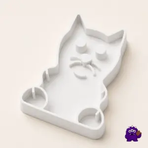 Detailed cat cookie cutter studio product view