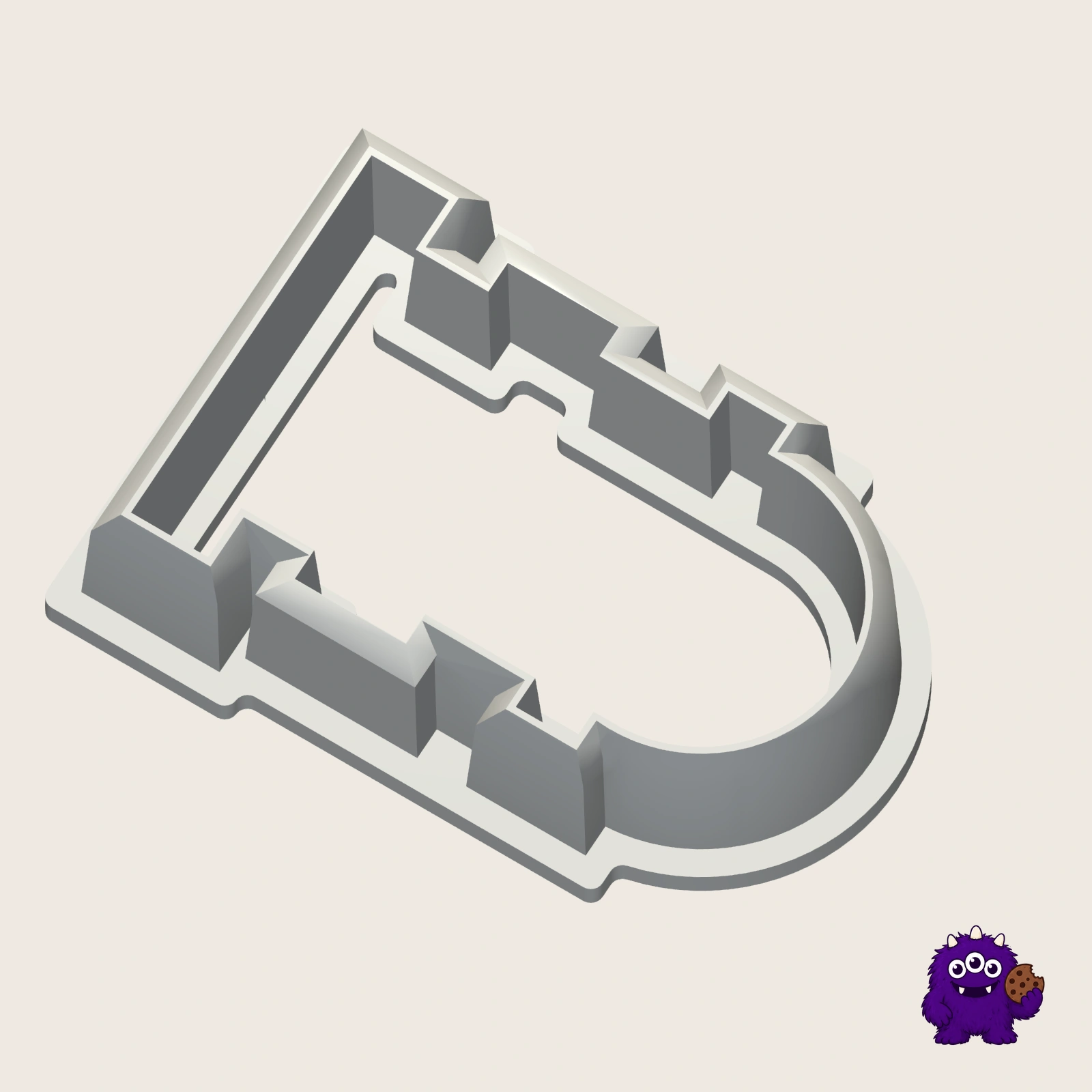Hydrant Cookie Cutter alternate view