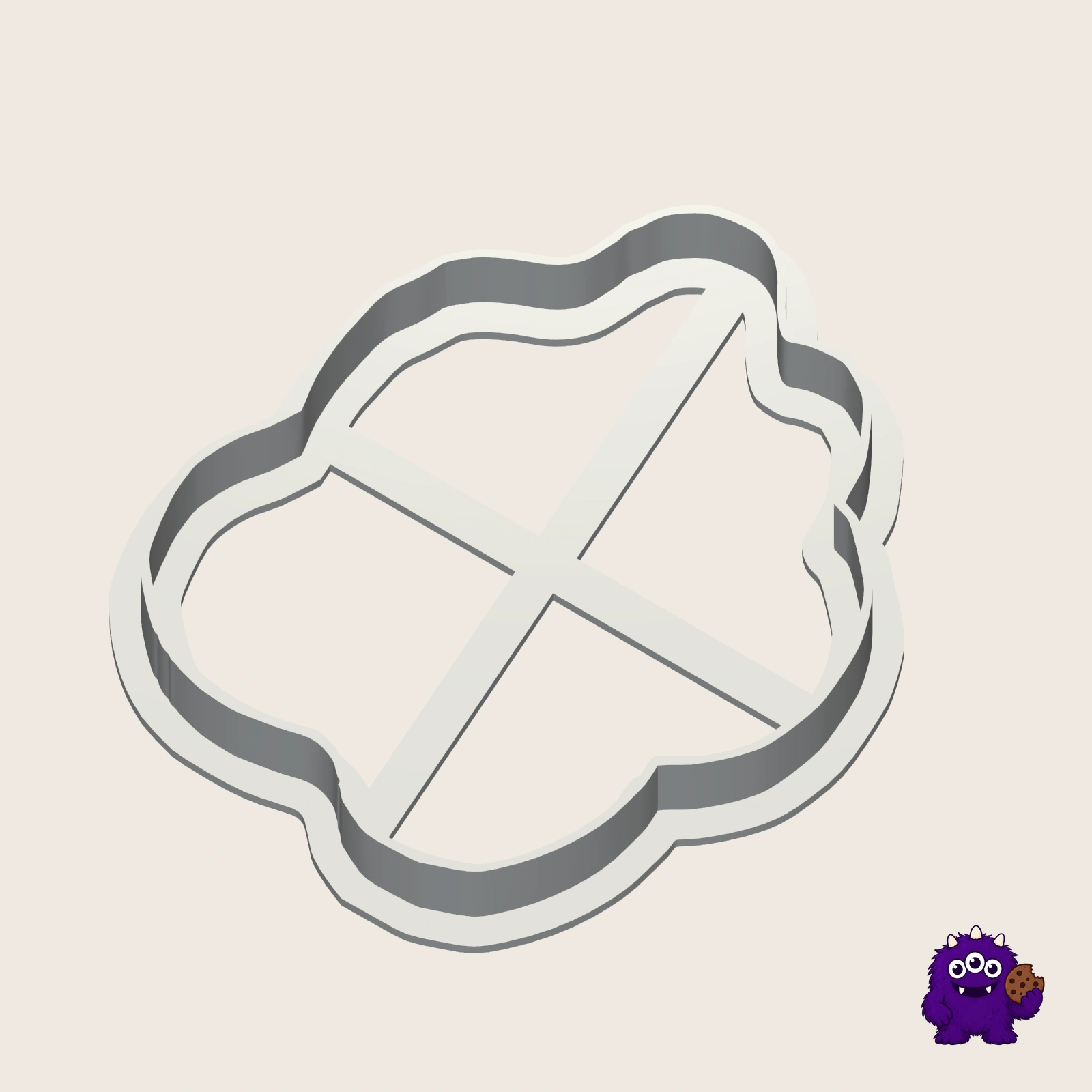Fried Eggs Cookie Cutter alternate view