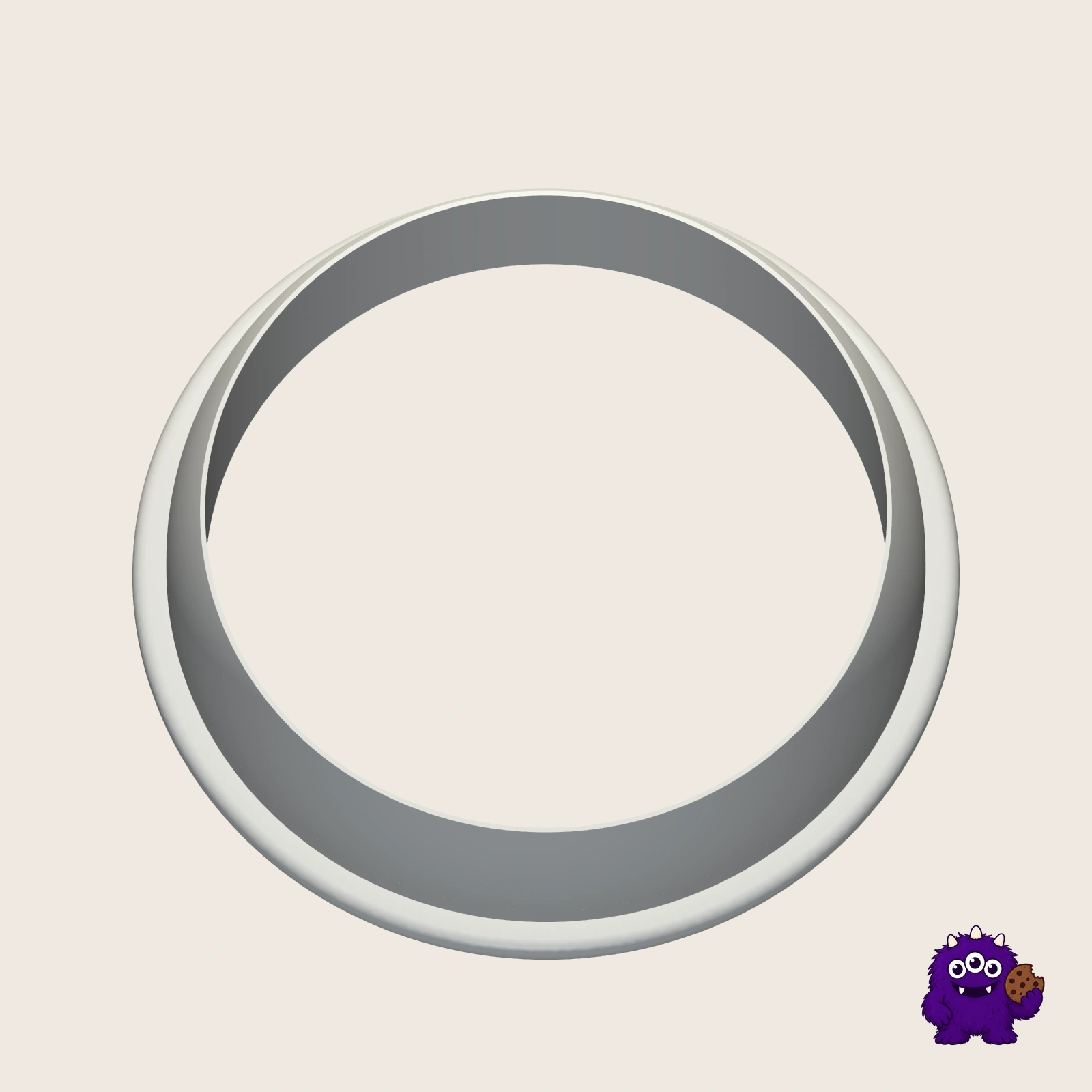 Raised Grip Round Cookie Cutter alternate view