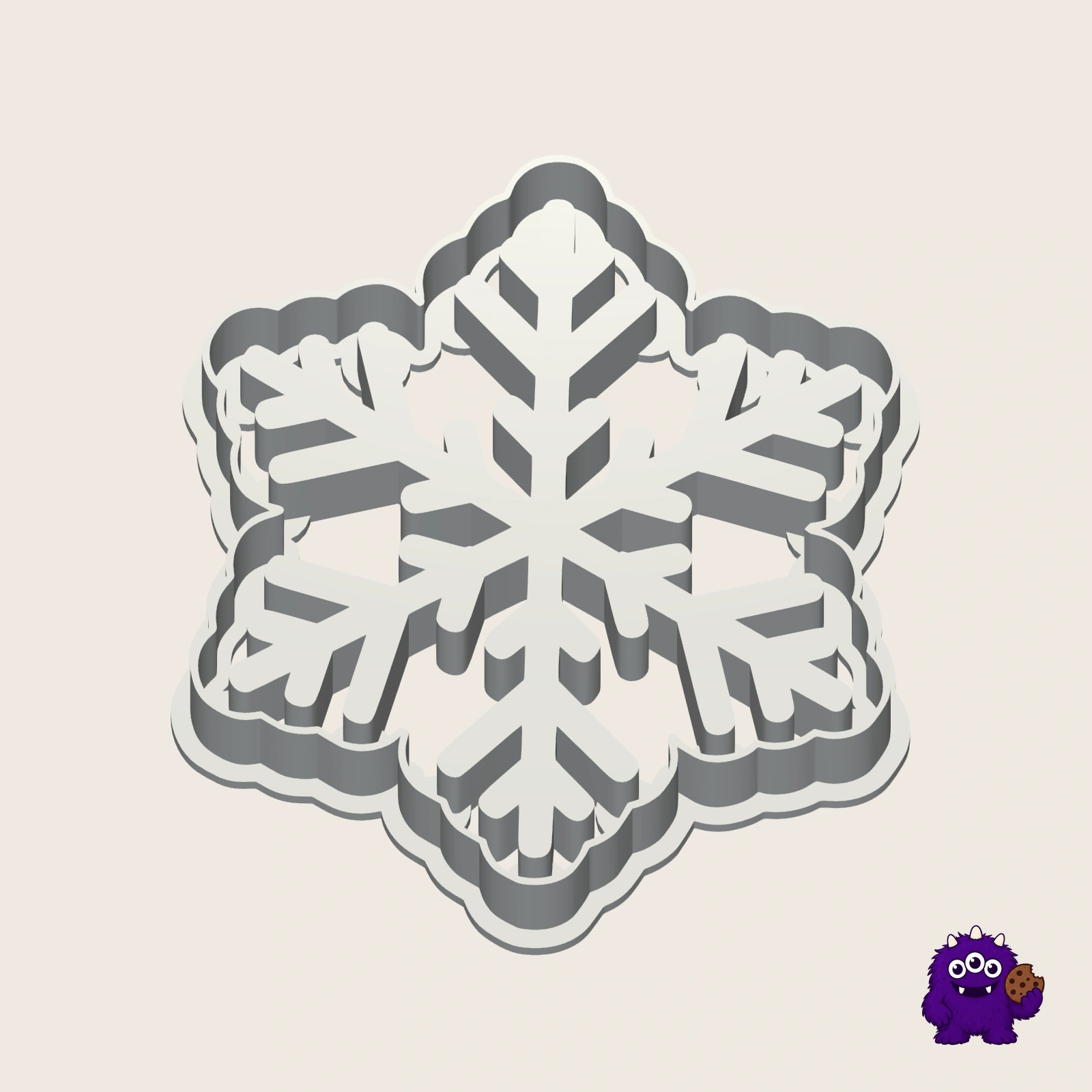 Snowflake Cookie Cutter alternate view
