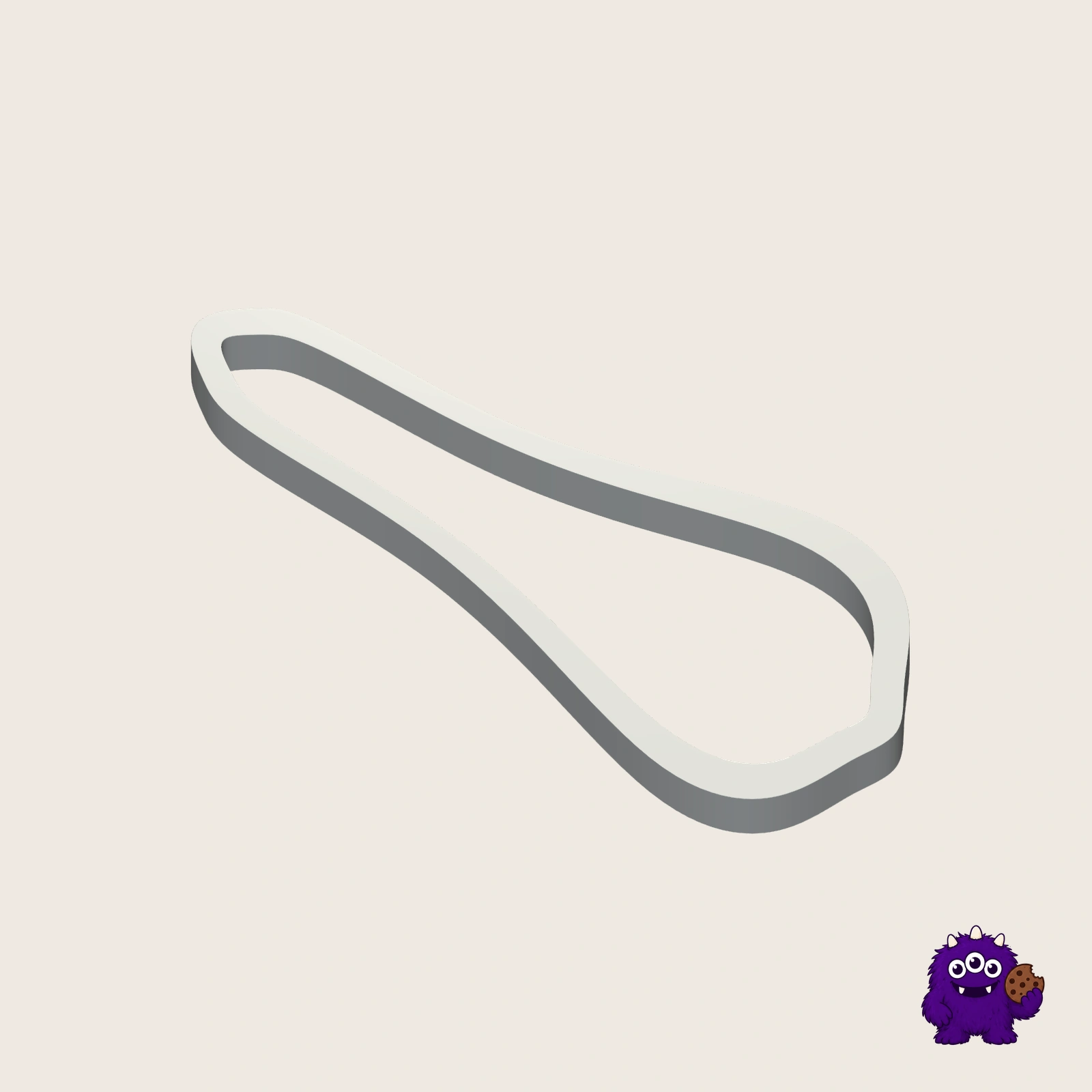 Slim Tooth Cookie Cutter alternate view