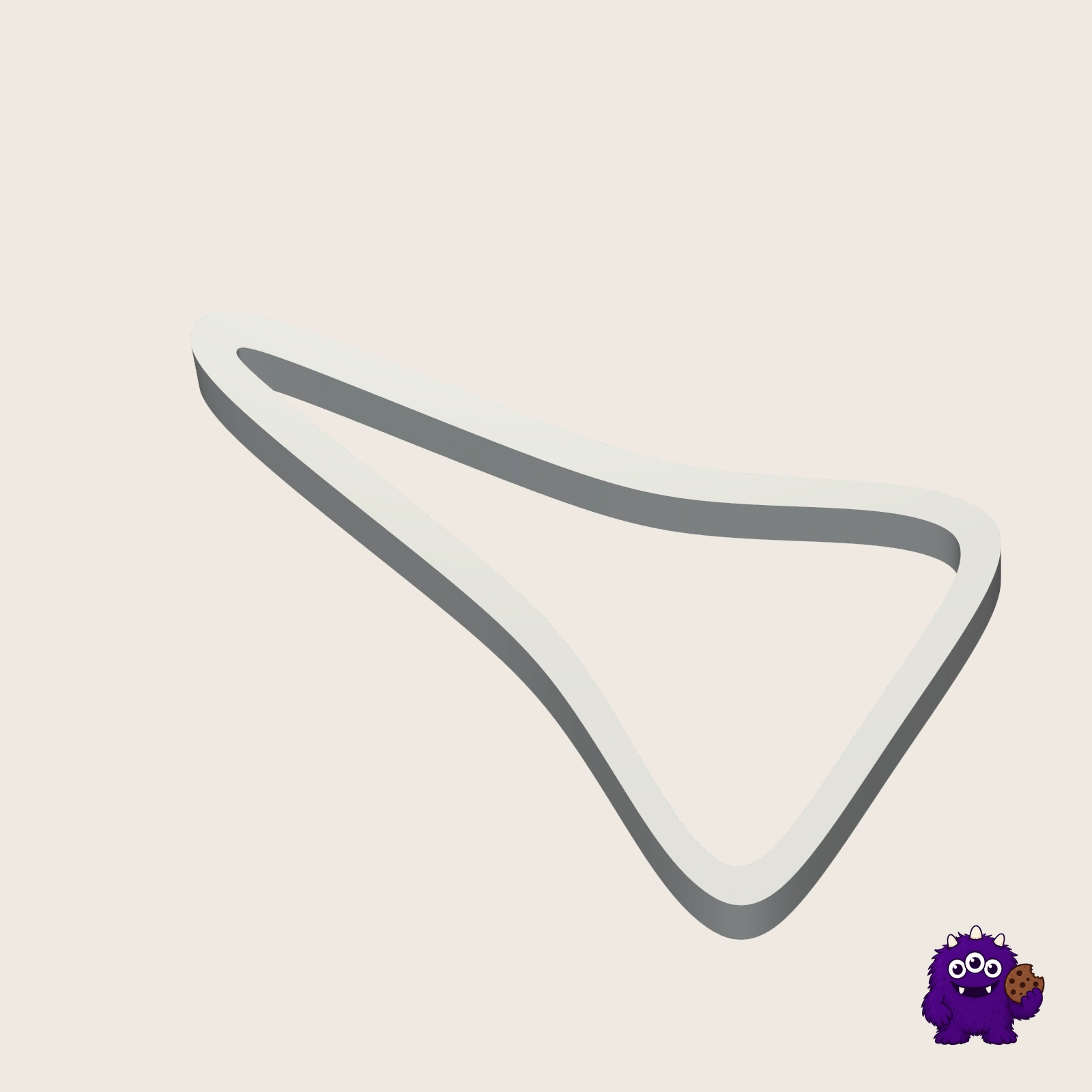 Pointed Tooth Cookie Cutter alternate view