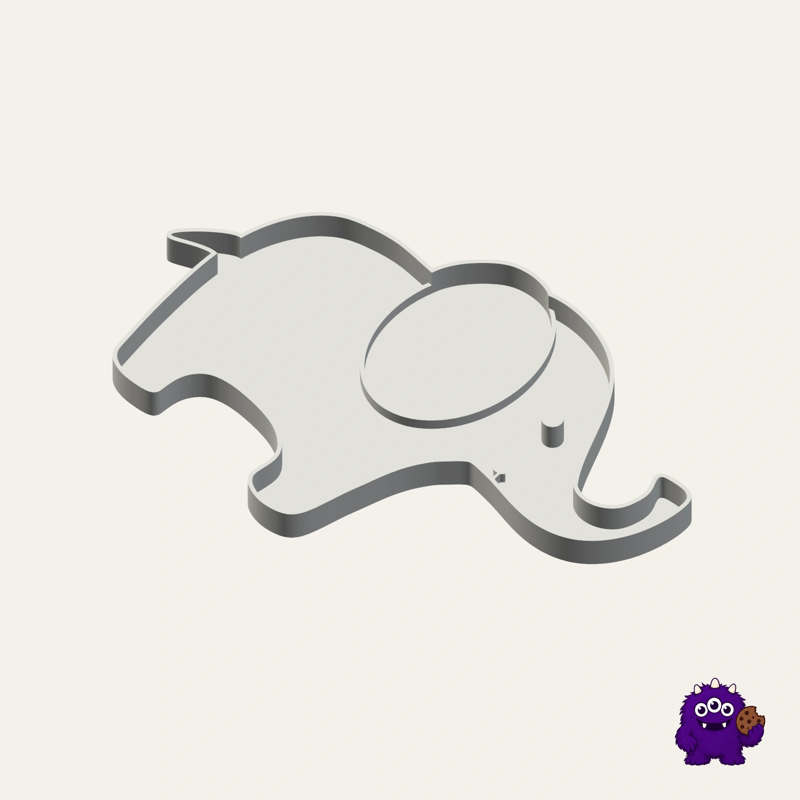 Elephant Cookie Cutter product view