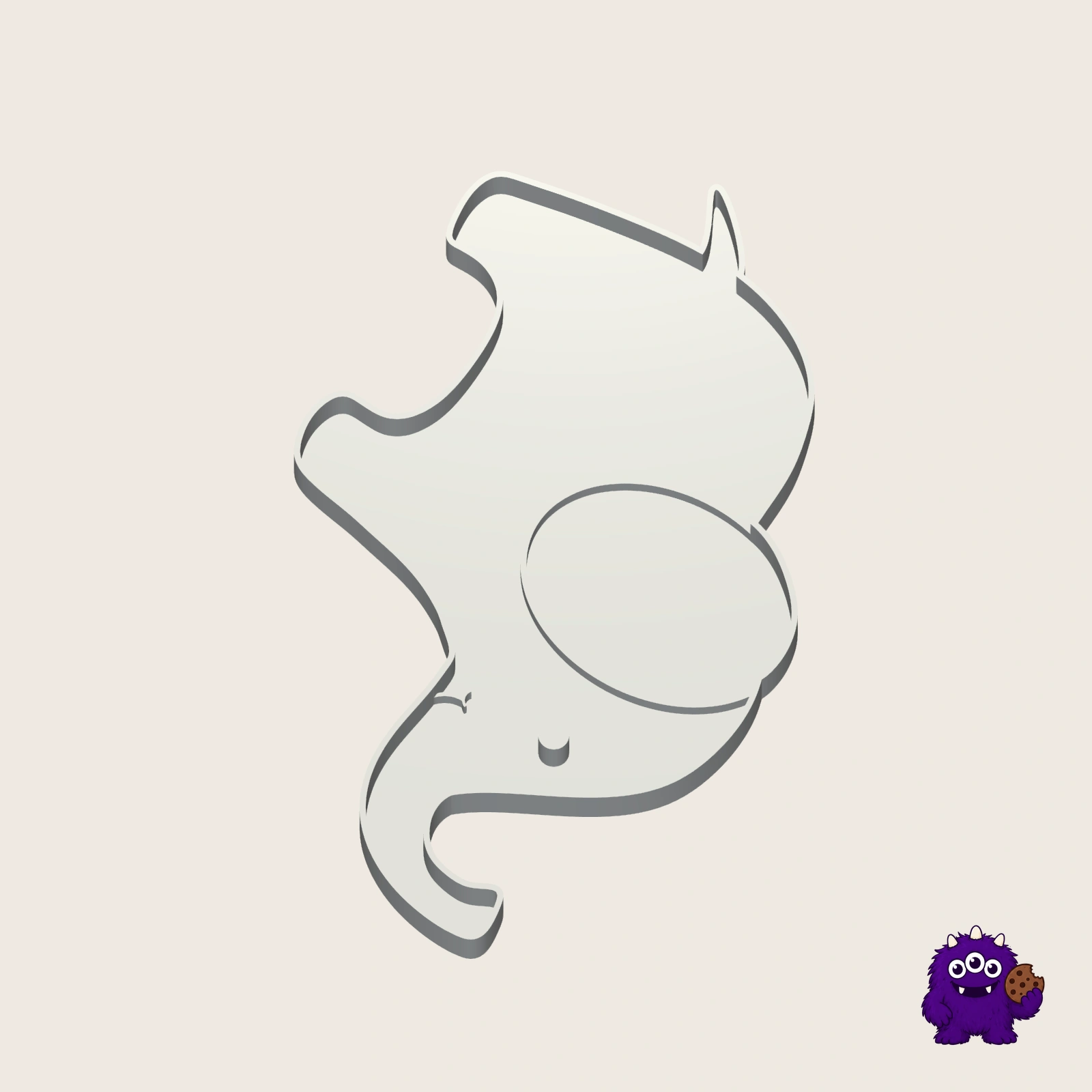 Elephant Cookie Cutter alternate view