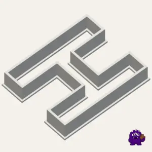 the letter H Cookie Cutter product view