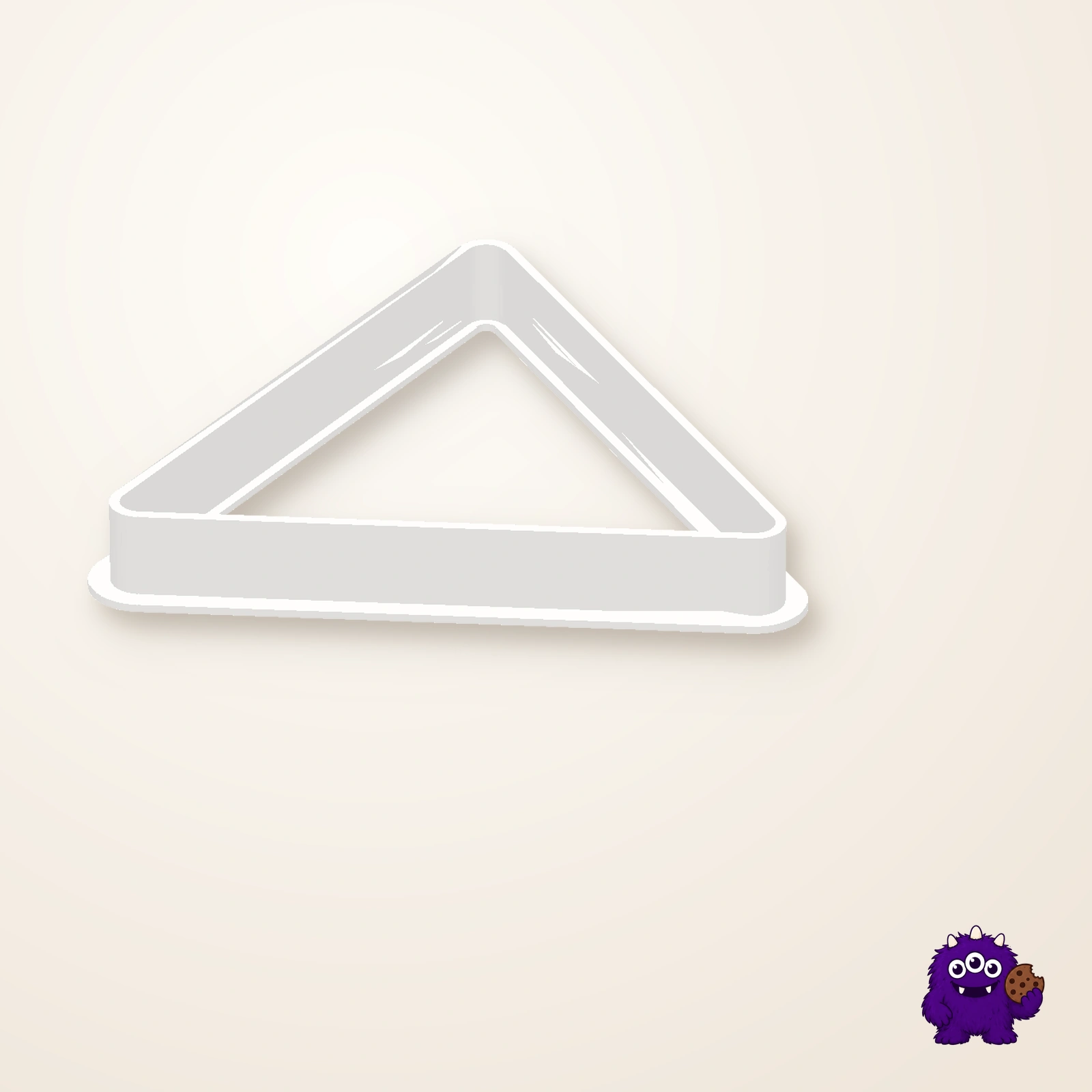 Equilateral Triangle Cookie Cutter alternate view