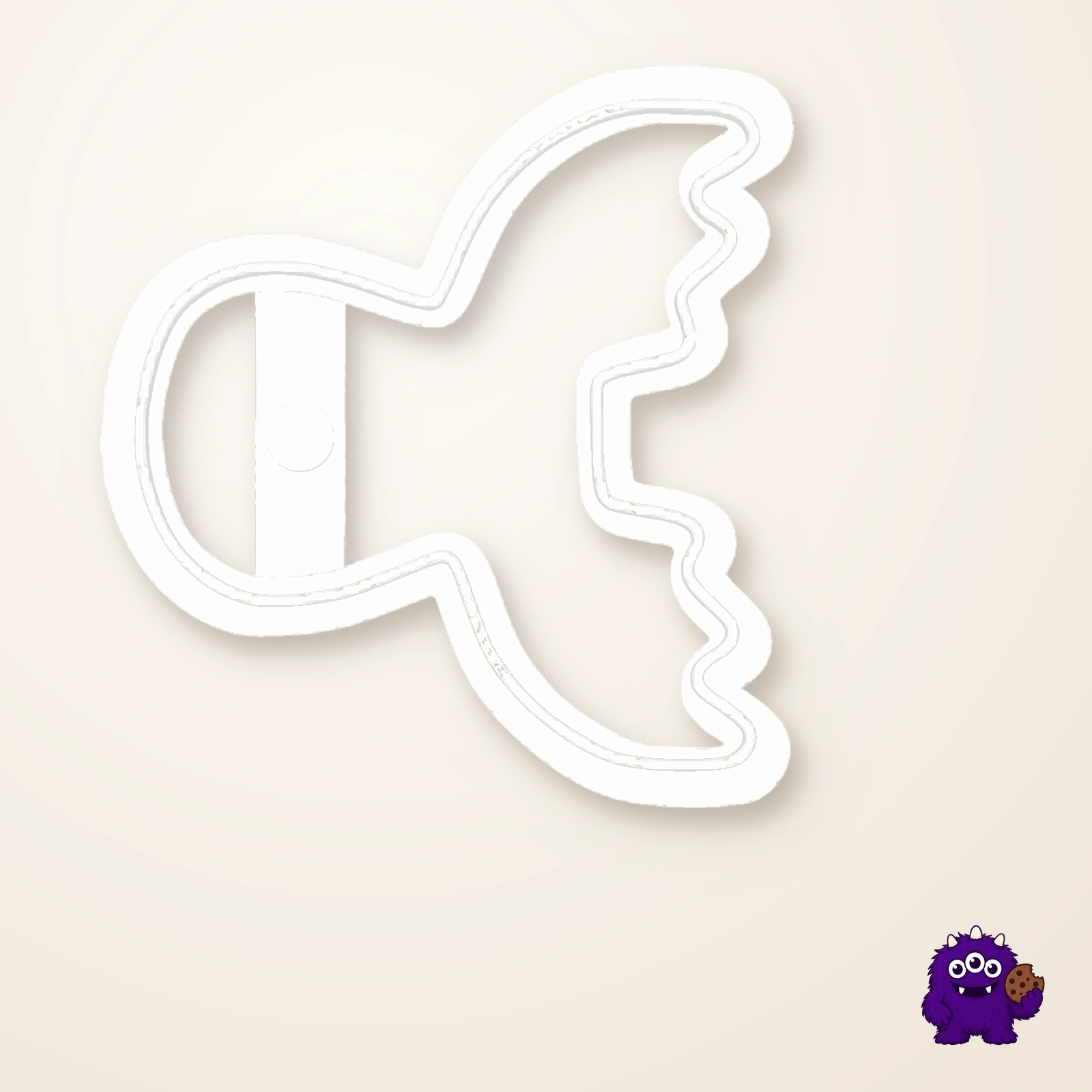 Reindeer Cookie Cutter top and package contents view