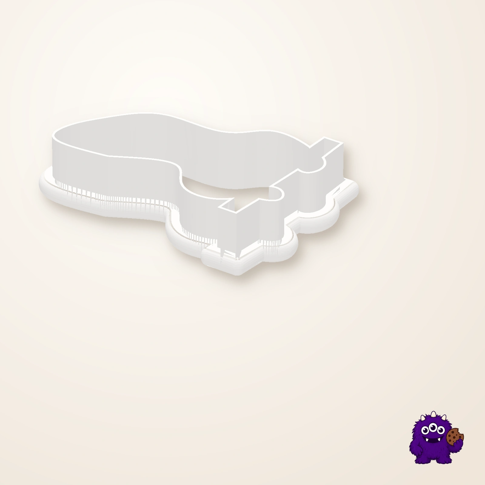 Hanging Sloth Cookie Cutter alternate view