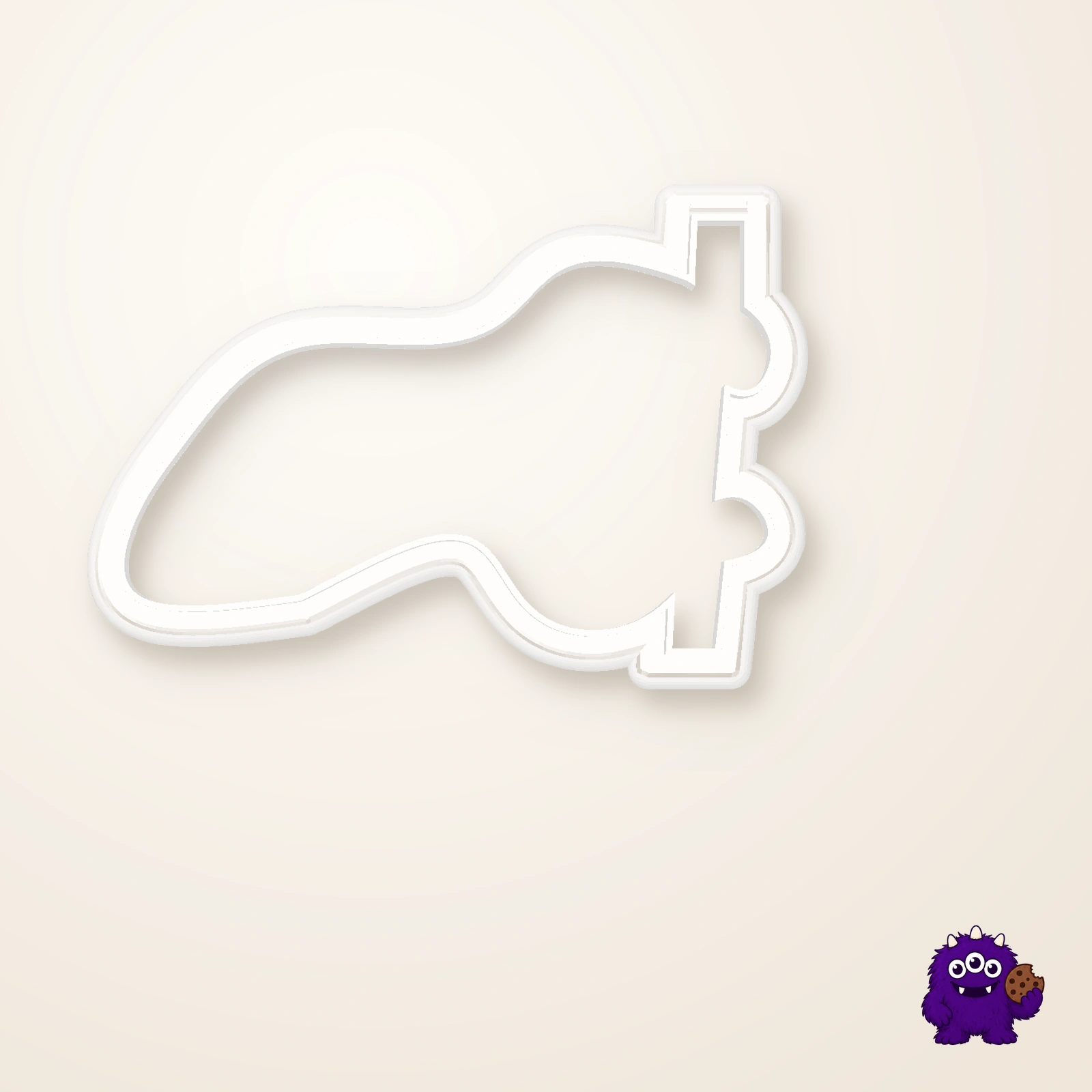 Hanging Sloth Cookie Cutter top and package contents view
