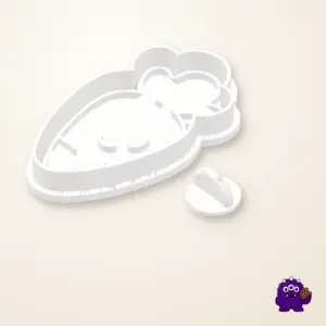 Classic Carrot Cookie Cutter and Detail Press Set product view