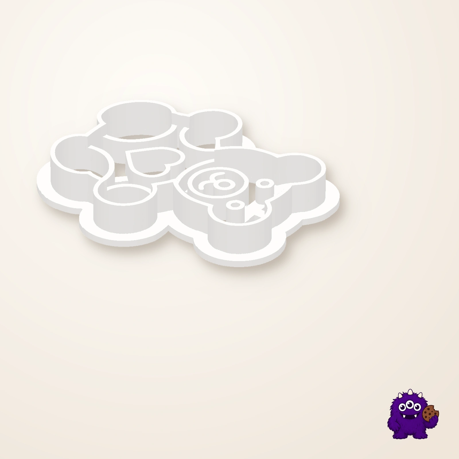 Teddy Bear Cookie Cutter alternate view