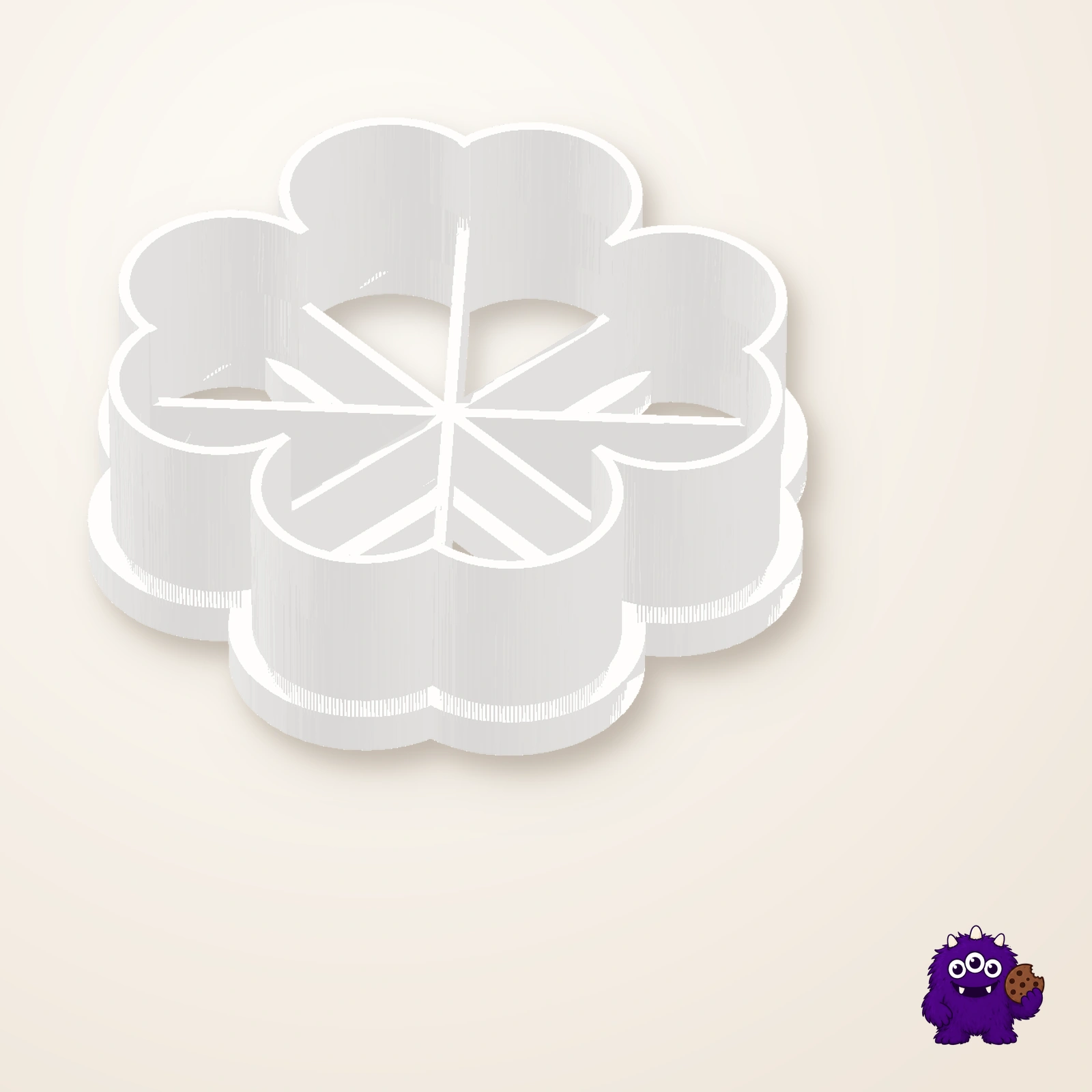 Flower Heart Cookie Cutter product view