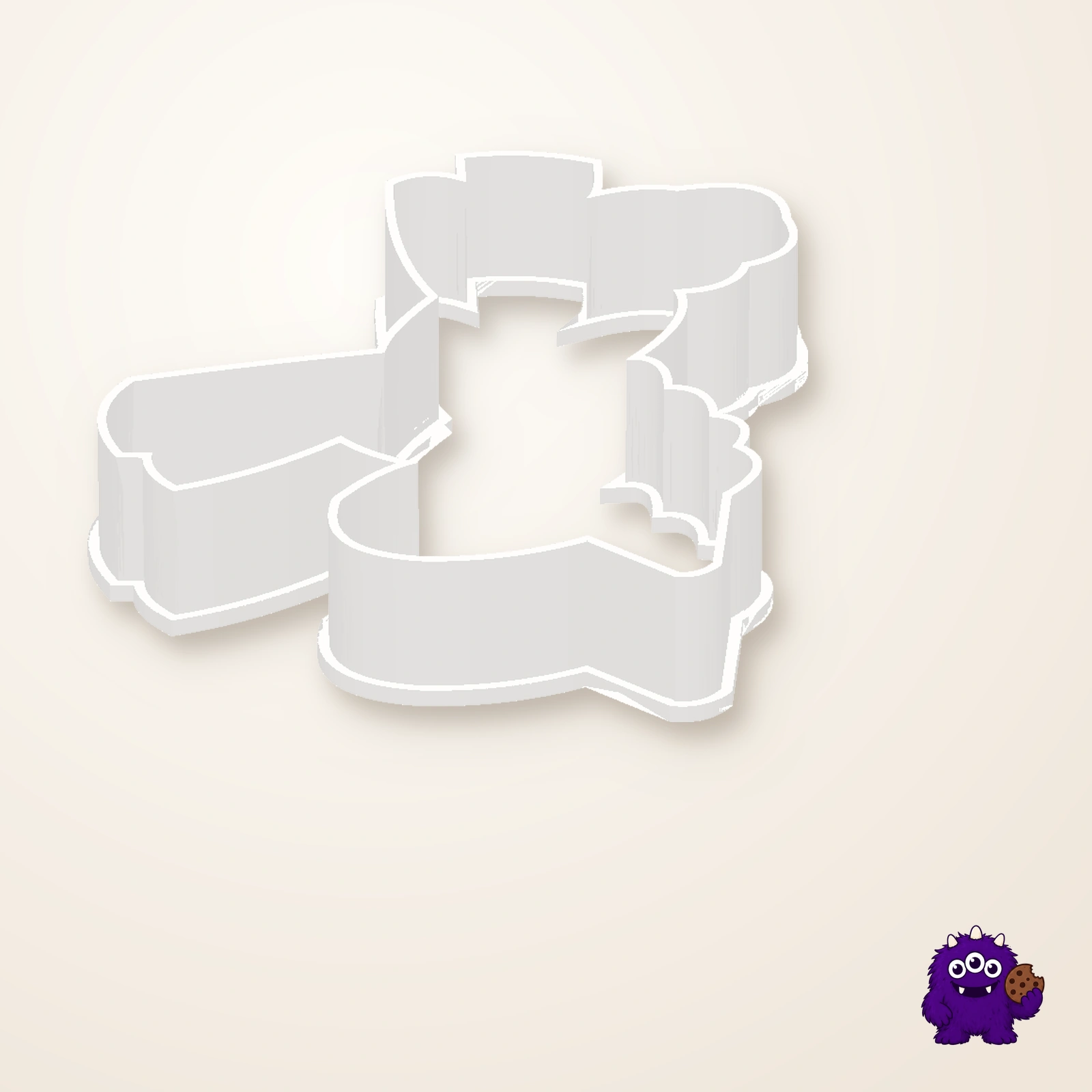 Jumping Unicorn Cookie Cutter alternate view
