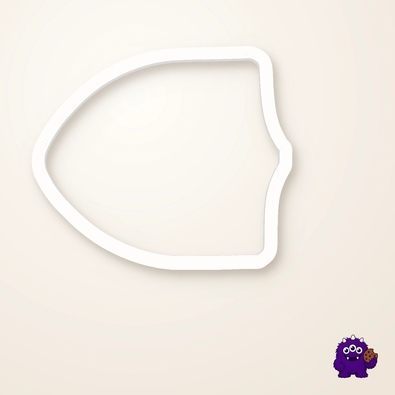 Shield Cookie Cutter top and package contents view
