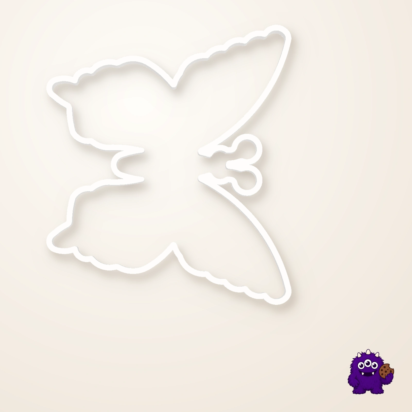 Butterfly Cookie Cutter top and package contents view