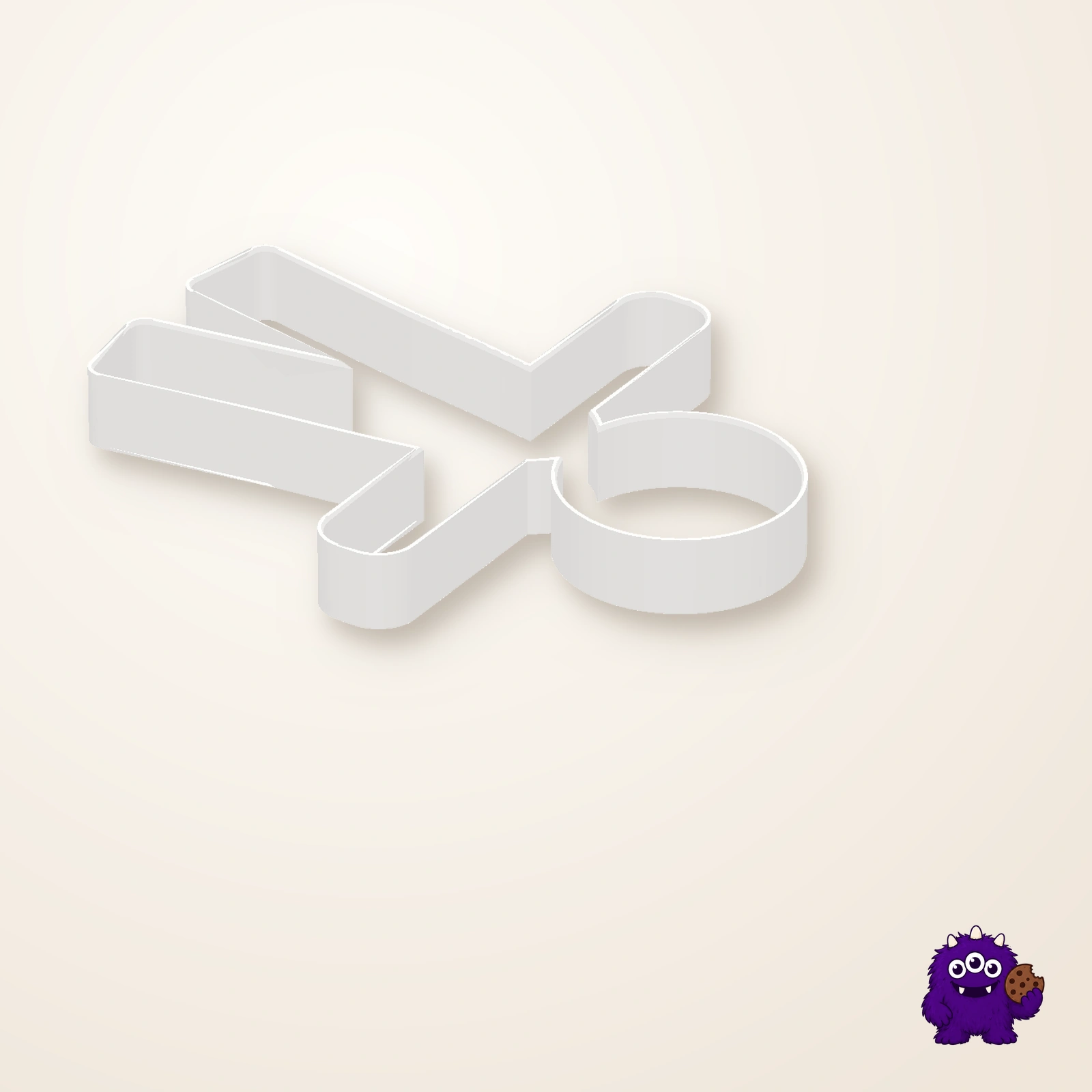 Festive Person Cookie Cutter alternate view