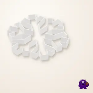 Geometric Snowflake Design 2 Cookie Cutter product view
