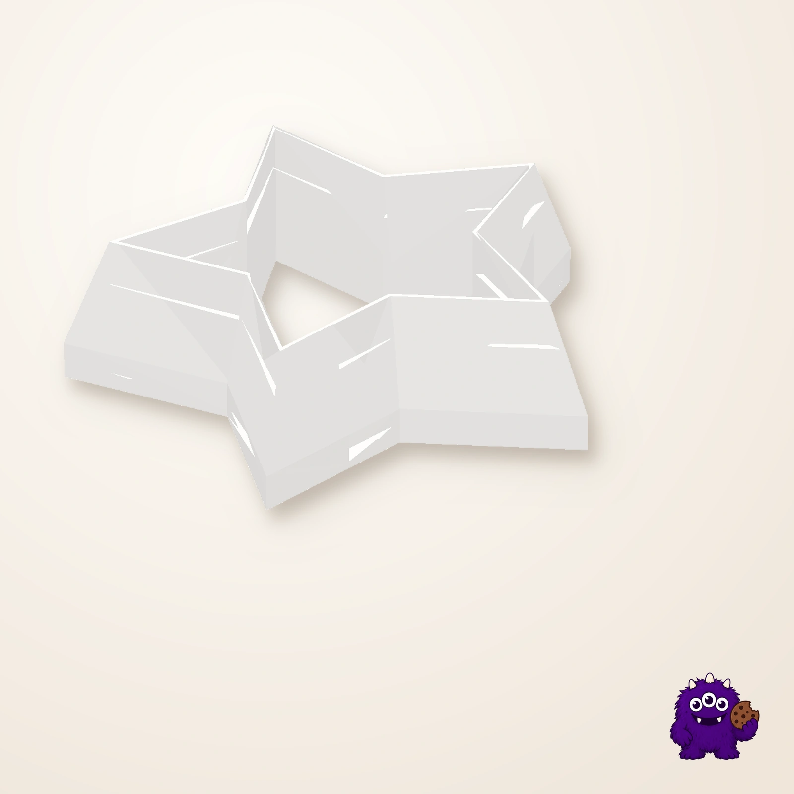 Simple Five Point Star Cookie Cutter alternate view