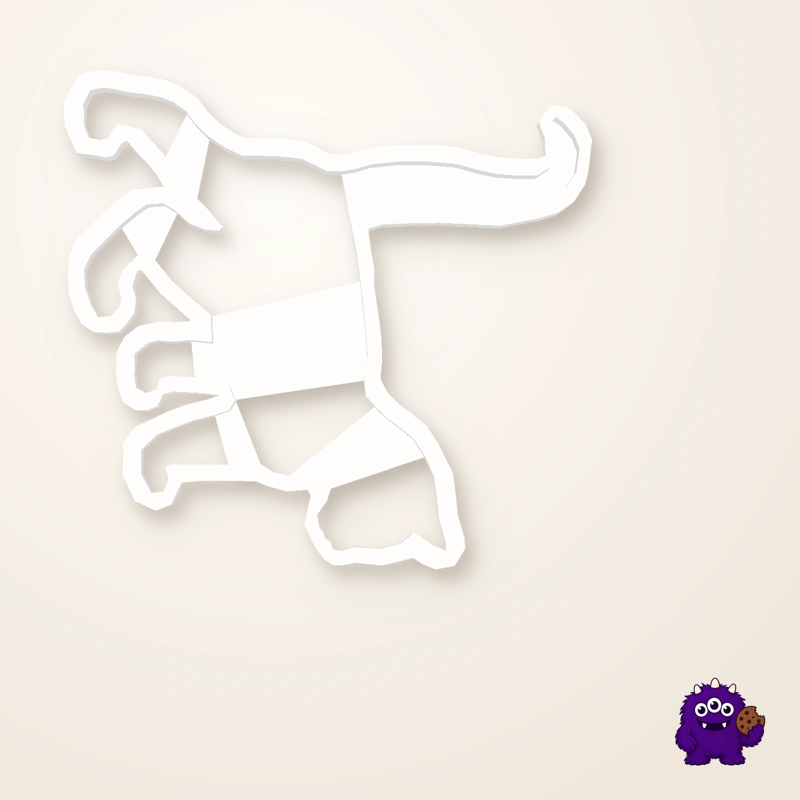 Walking Cat Design 2 Cookie Cutter top and package contents view