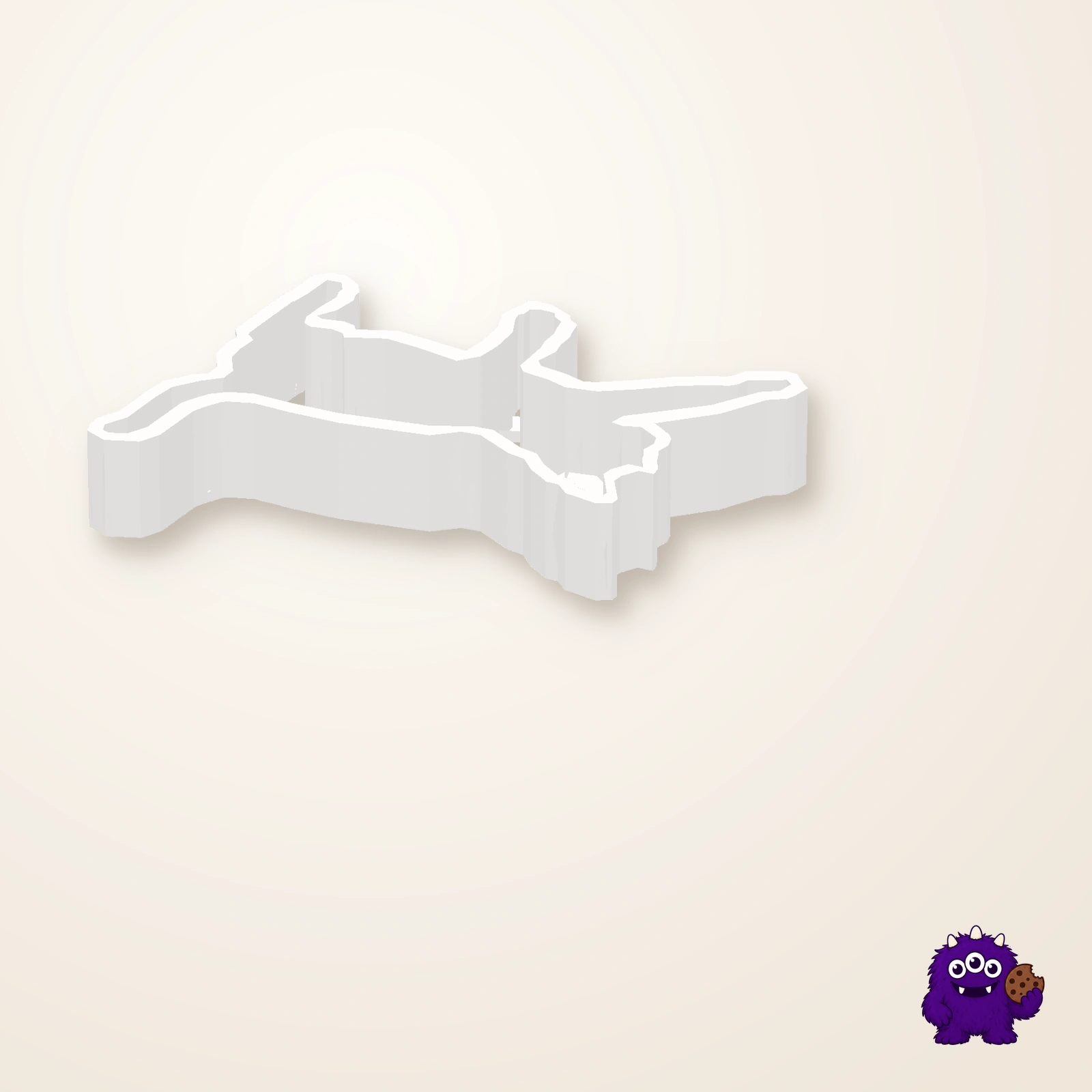 Cat Design 6 Cookie Cutter alternate view