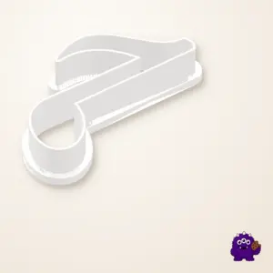 Single Music Note Cookie Cutter product view