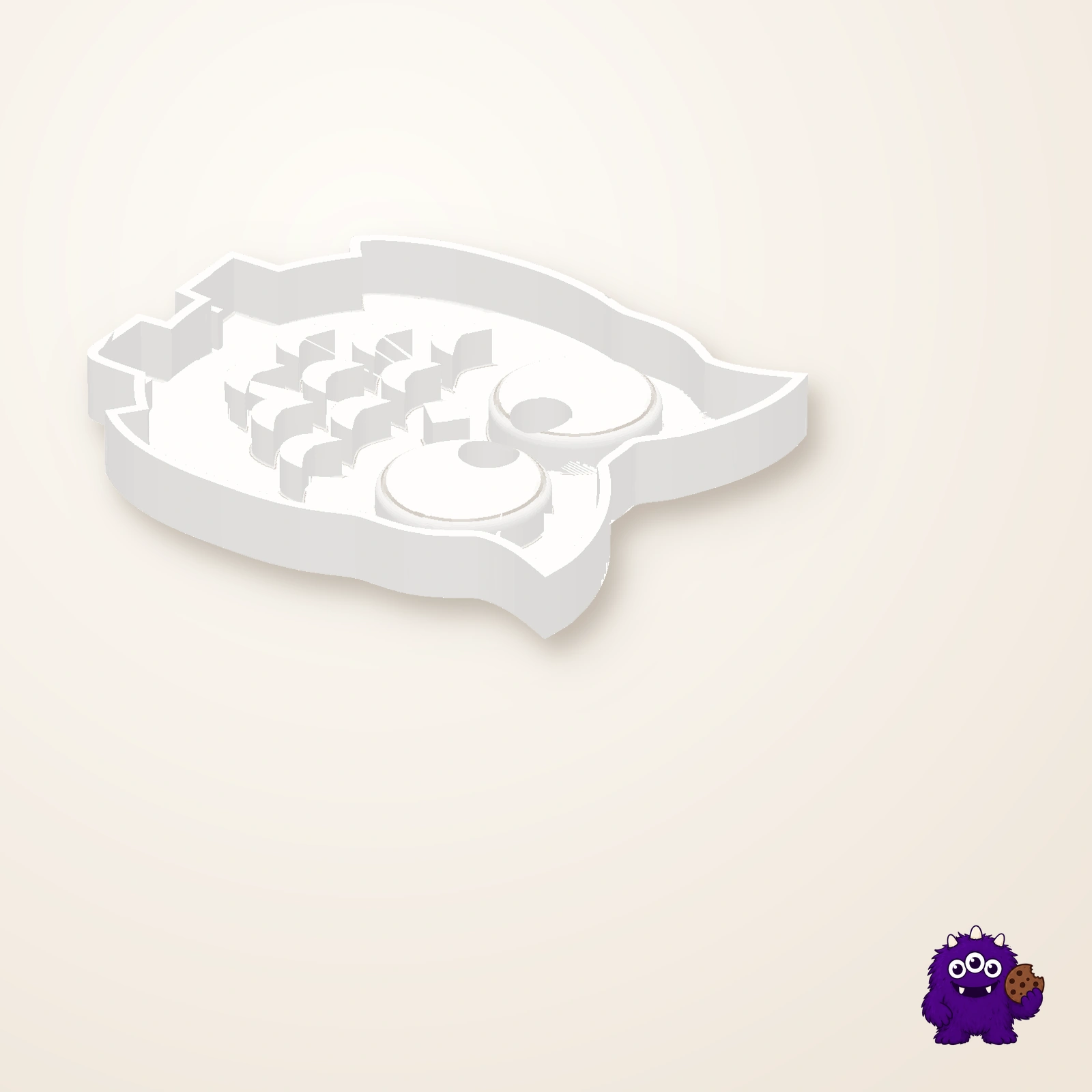 Owl Cookie Cutter alternate view