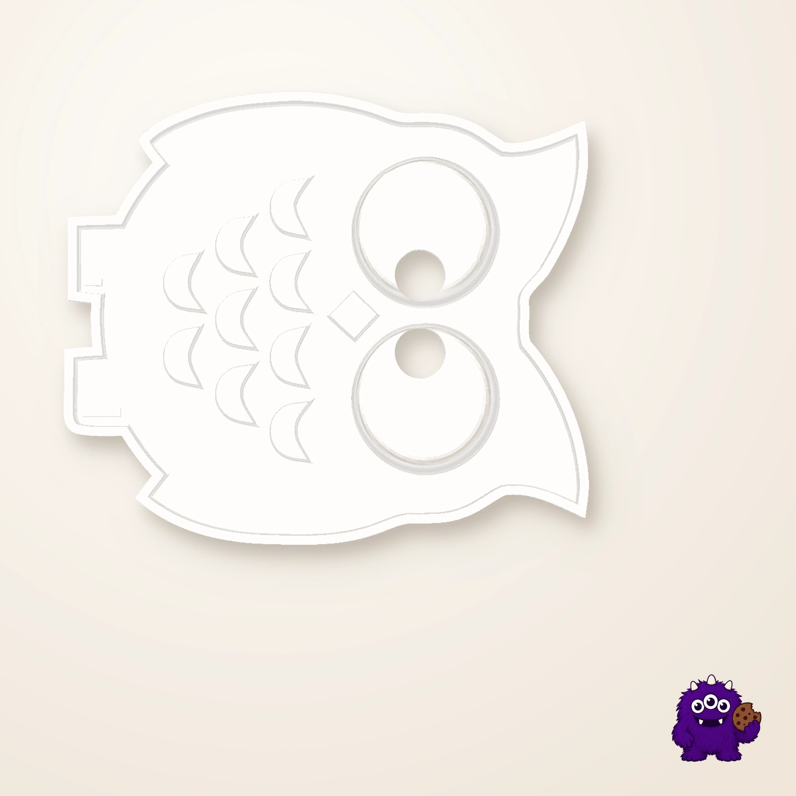 Owl Cookie Cutter top and package contents view