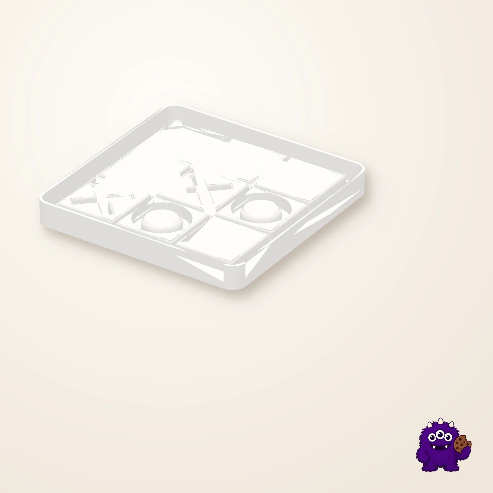Tic Tac Toe Cookie Cutter alternate view