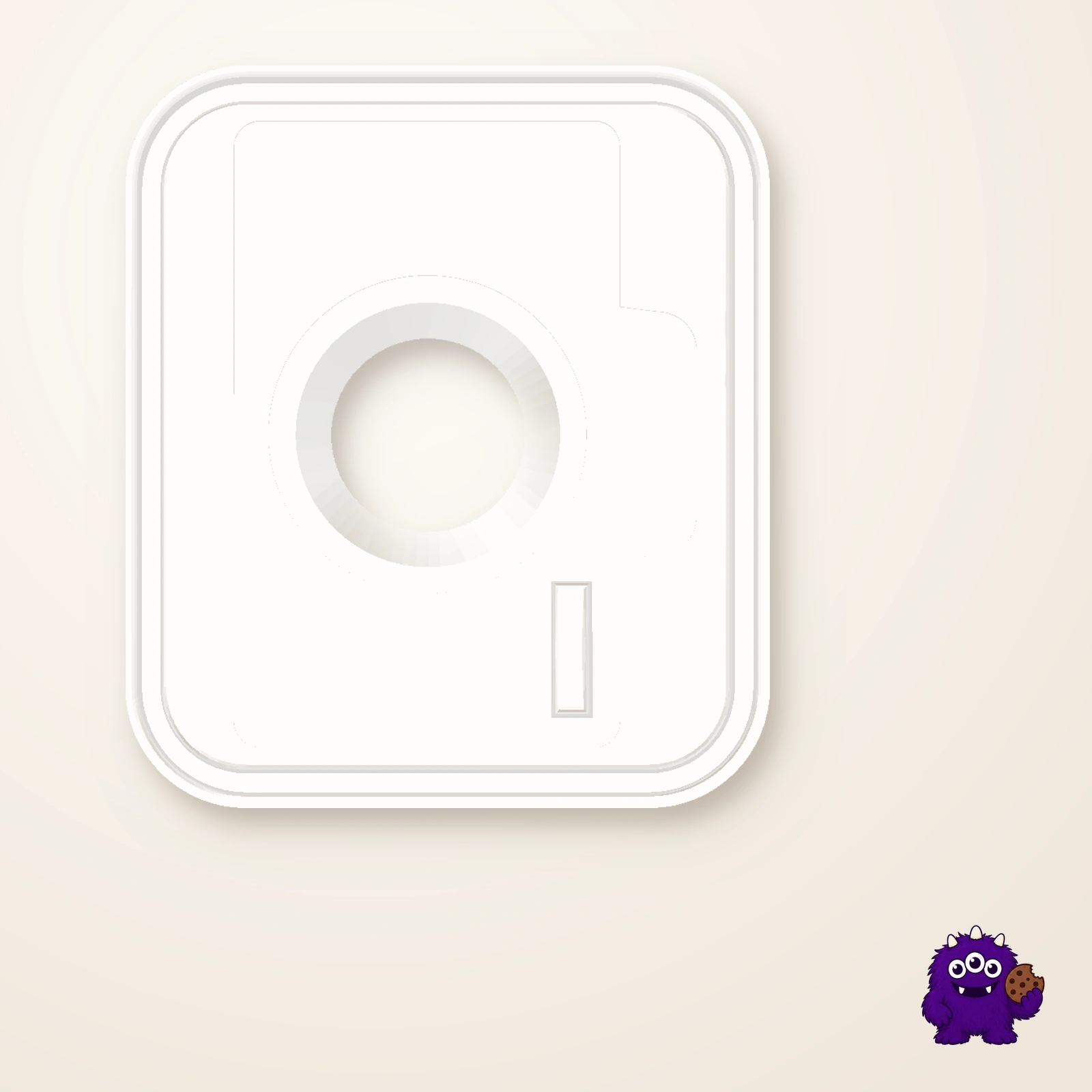 Camera Cookie Cutter top and package contents view